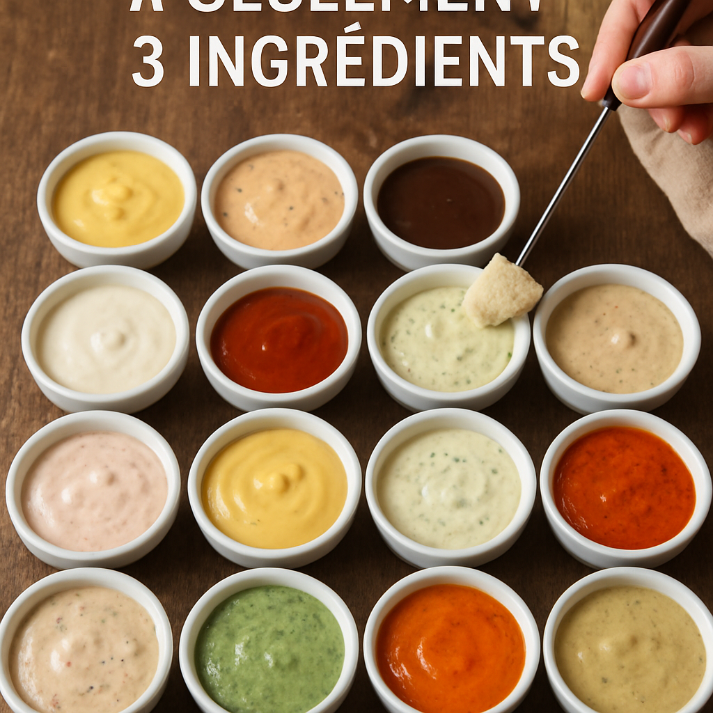 15 sauces à fondue à seulement 3 ingrédients​