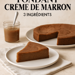 fondant crème de marron 3 ingrédients