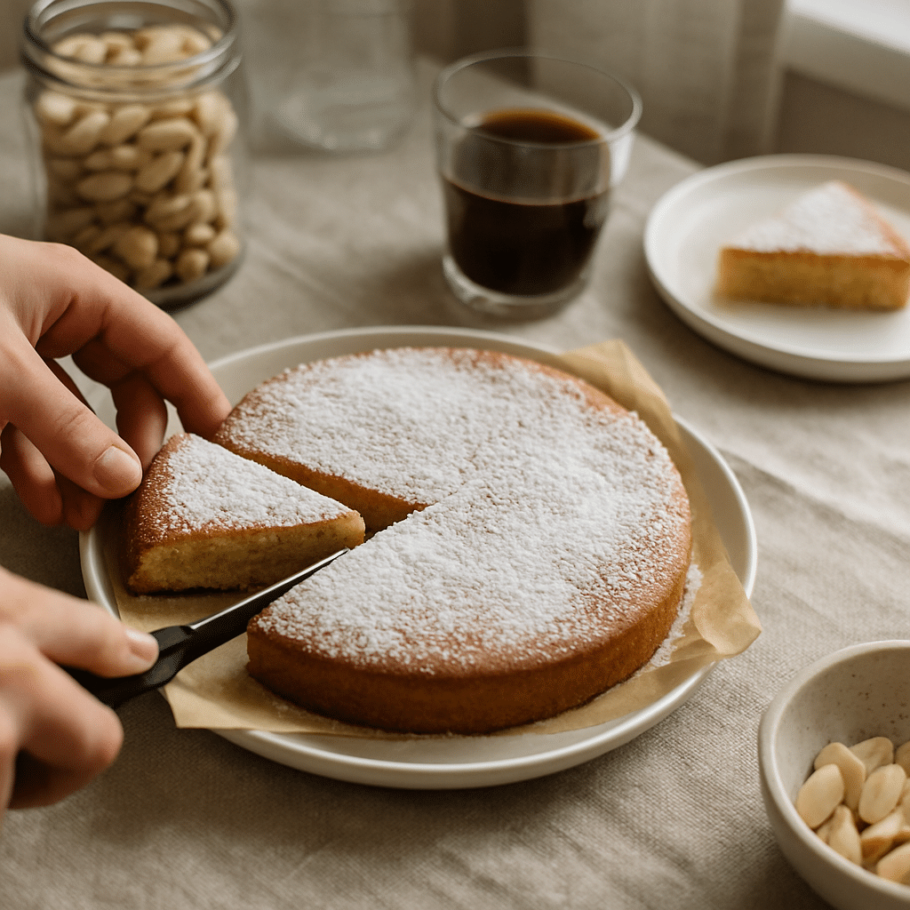 gâteau fondant aux amandes 4 ingrédients​