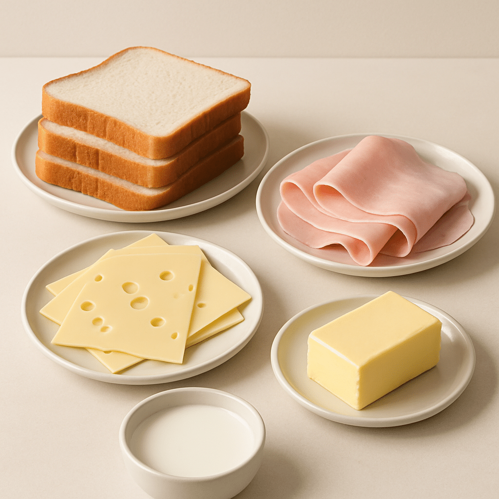 ingrédients croque monsieur​
